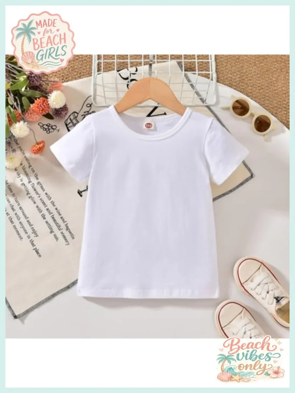 Toddler Girl Overall Shorts Set Adjustable Loose Jumpsuit Short Sleeve T-Shirt
